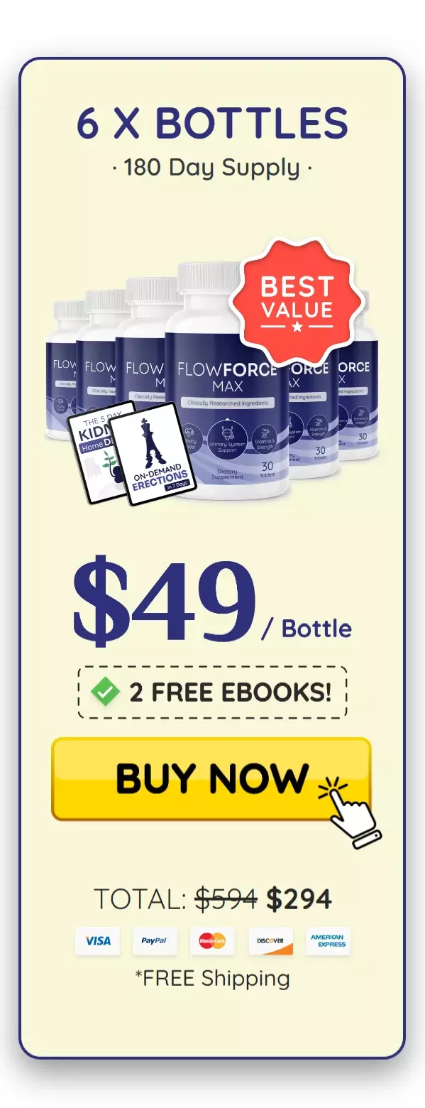 FlowForce Max™ 6 bottles pricing